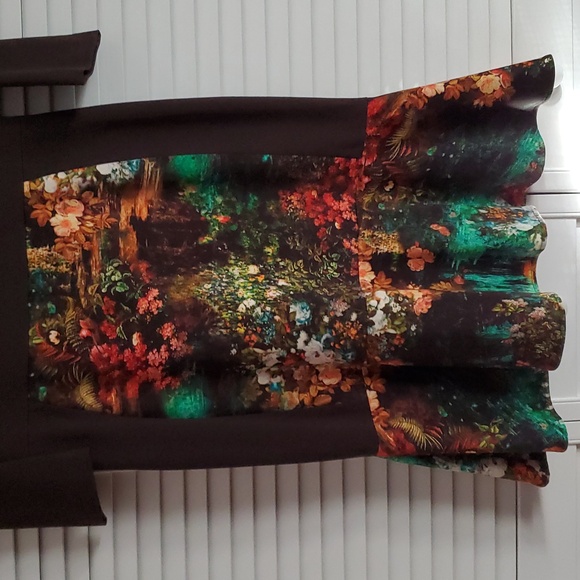 TERI JON BY RICKIE FREEMAN Floral Print Knee-Length Dress - Picture 7 of 11